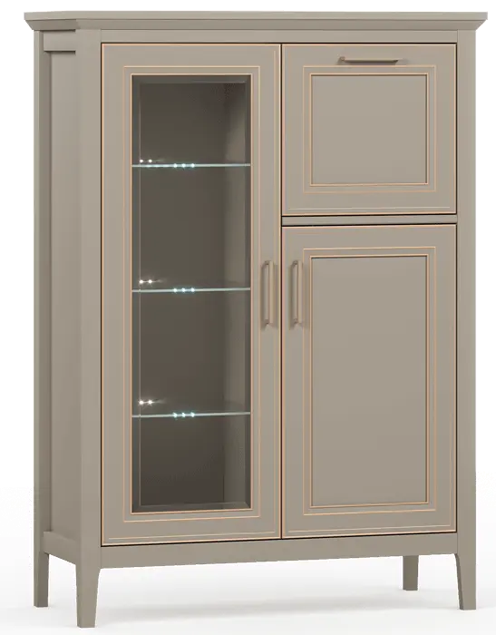 Тумба с подсветкой Классик/Classic KOM1W1D1B