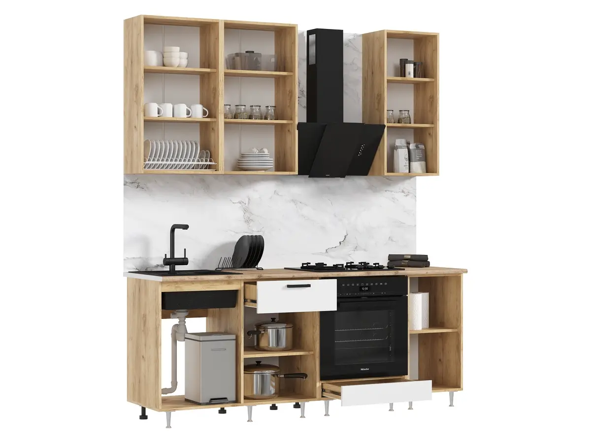 ЛДСП Кухня Рио NEW 2,0/900м(490) Компоновка №2 фото 4